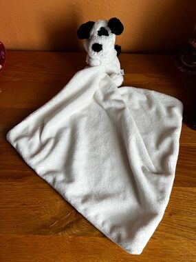 Jellycat Bashful Patch Puppy Dog Lovey Stuffed HTF Soother Blanket